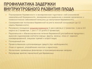 Задержка внутриутробного развития плода причины