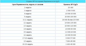 Какое должно быть хгч на 3 недели беременности