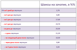 Вероятность забеременеть при прерванном акте в день овуляции