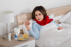 Может ли из за гриппа быть задержка месячных