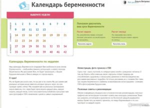 Календарь беременности по неделям бебиблог