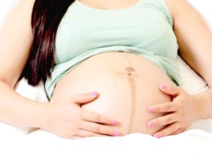 Полоса на животе у беременных