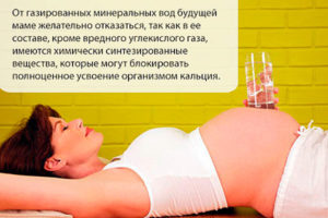 Можно ли пить минеральную воду с газом беременным