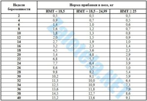 23 неделя беременности прибавка в весе