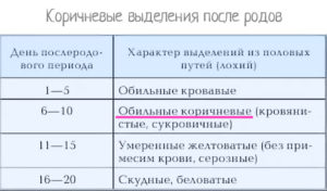 После родов сколько по времени идет кровь после