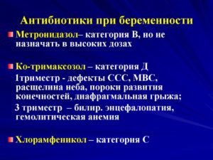 Антибиотик при беременности 3 триместр при простуде