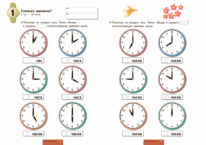 Обучение времени по часам ребенка