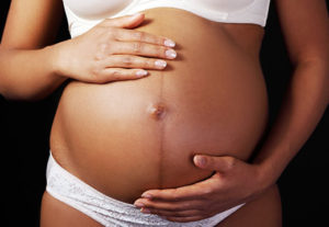 Полоса на животе у беременных